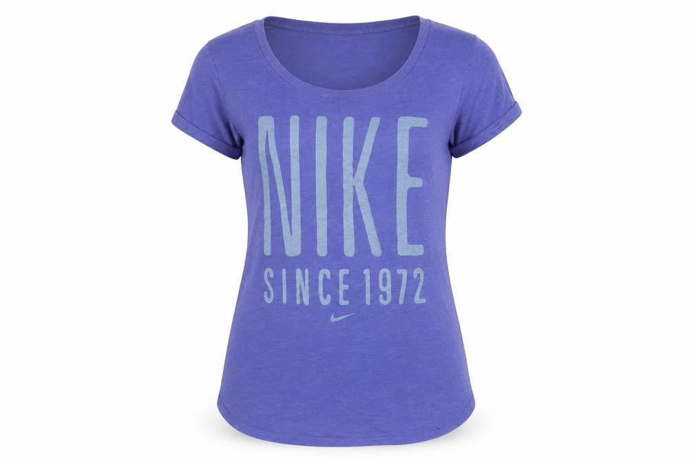 Nike Women's Blue Slim Fit T-Shirt S