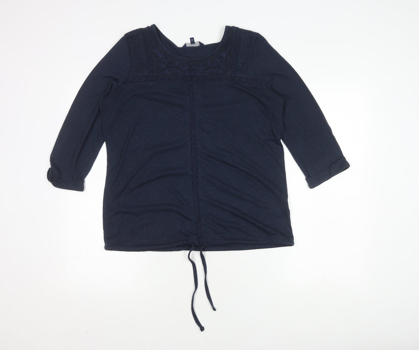 Next Women's Blue Embroidered Tunic, Size 14, Casual Wear