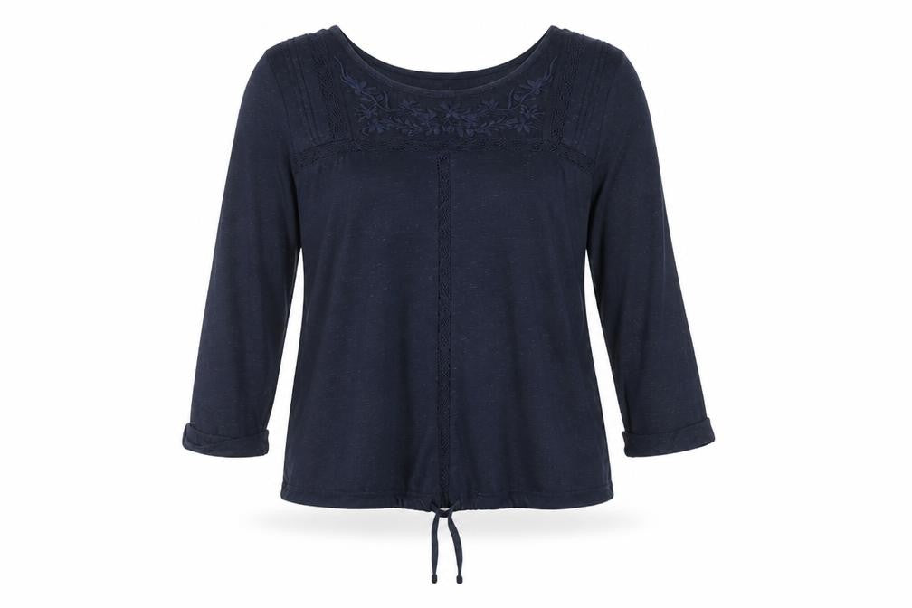 Next Women's Blue Embroidered Tunic, Size 14, Casual Wear
