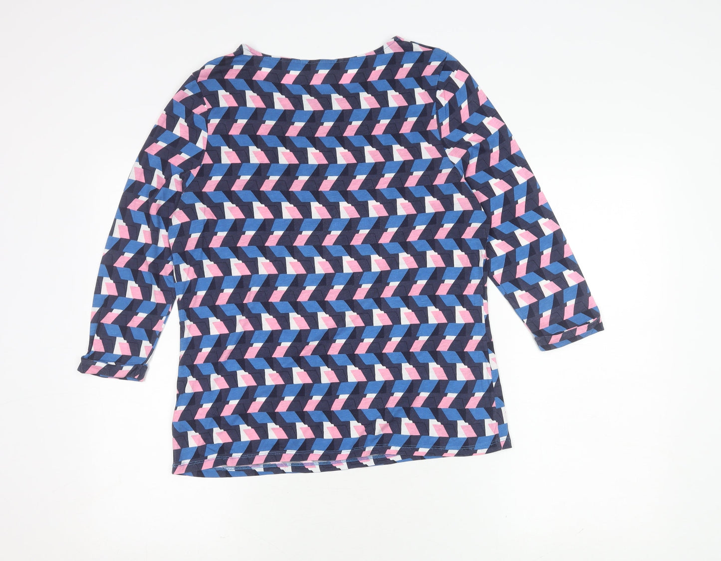 Boden Womens Geometric Multicoloured Top Size 10