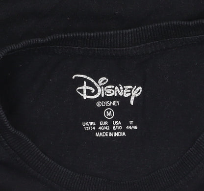 Preloved Disney Women's Black Cotton Mickey Mouse T-Shirt, M - Image 5
