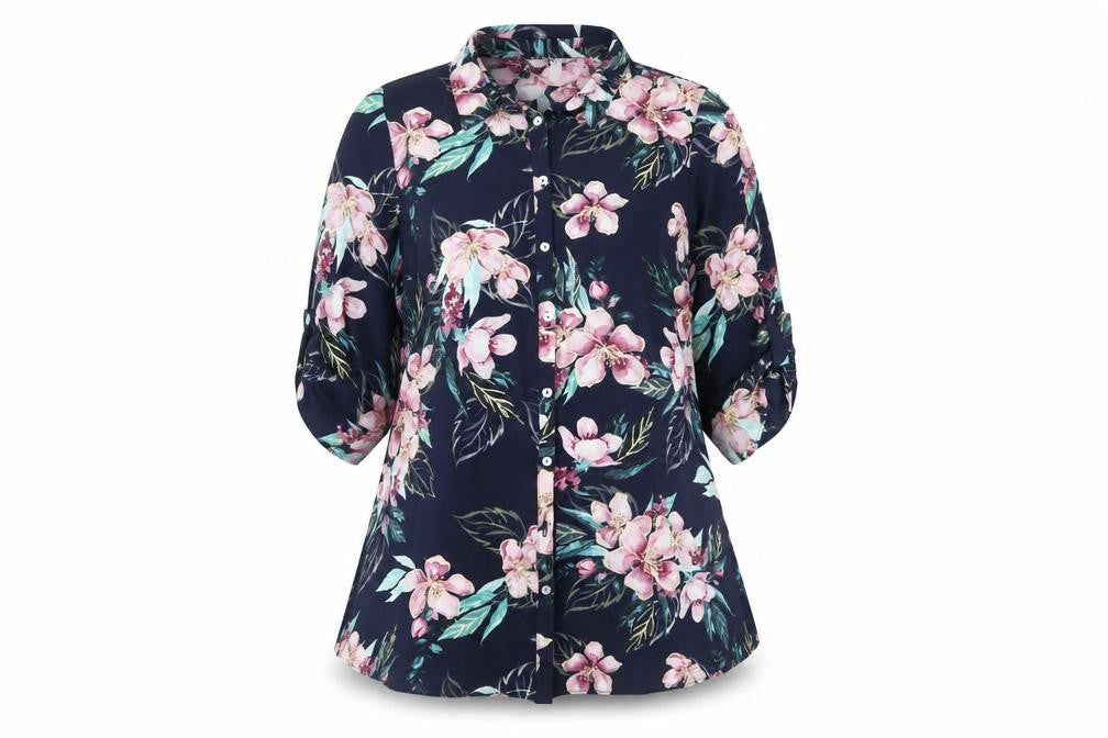 Julipa Women's Multicoloured Floral Button-Up Shirt