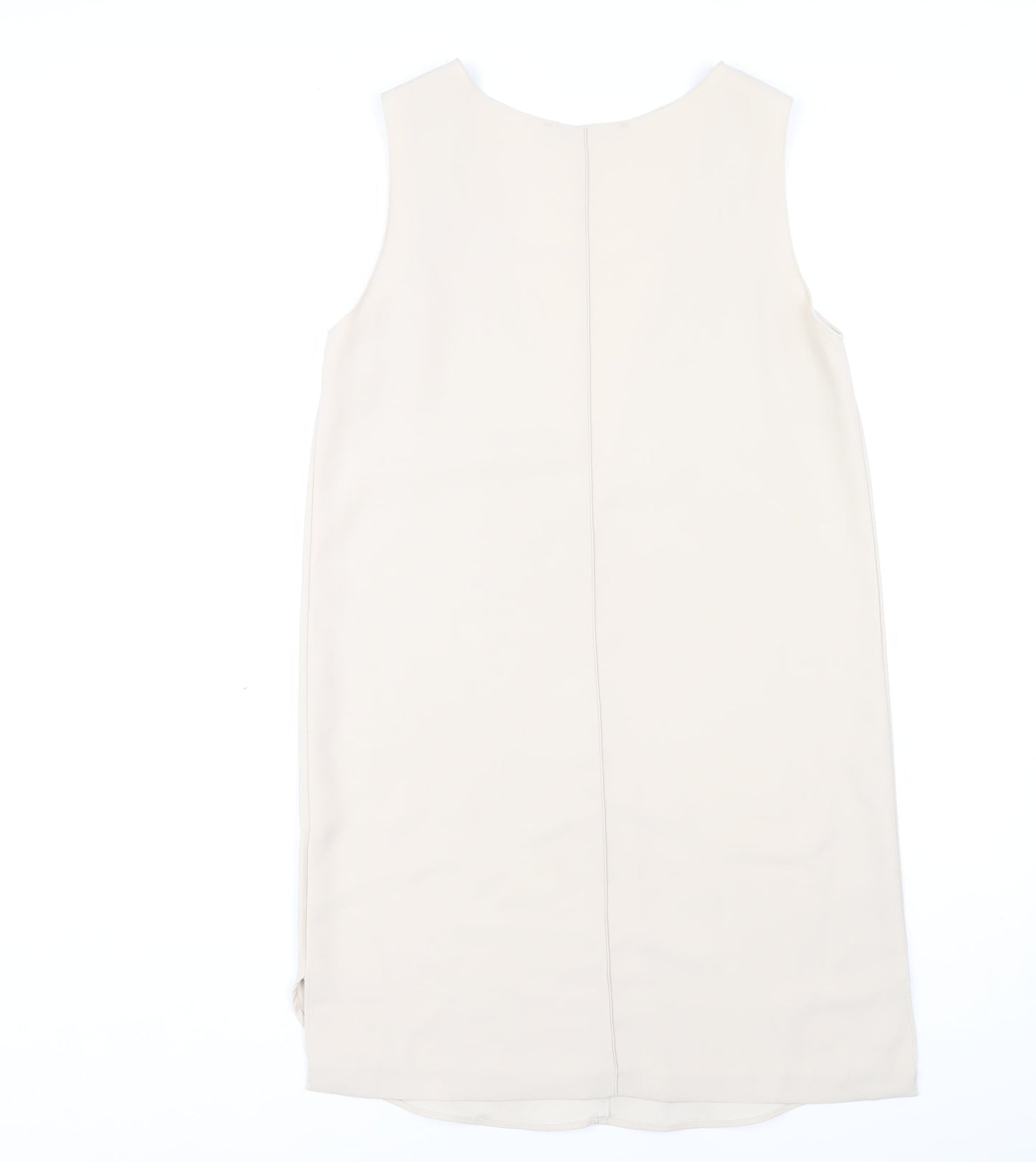 Zara Basic Women's Beige Knee Length Sheath Dress