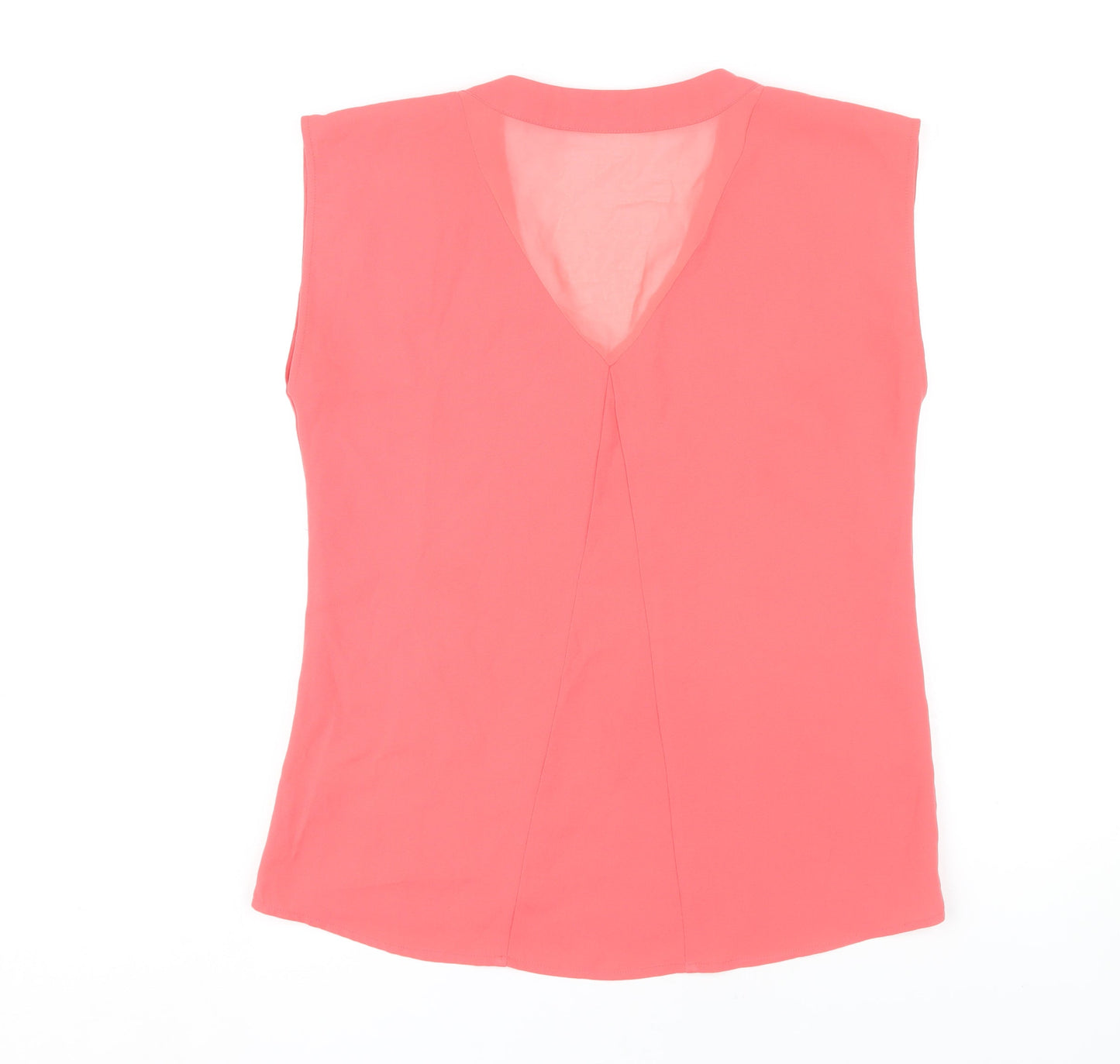 Oasis Women's Pink Sleeveless V-Neck Blouse Size 12