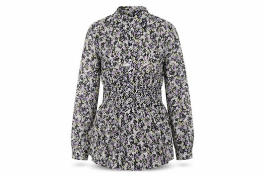 River Island Women's Floral Blouse, Size 10, Multicoloured