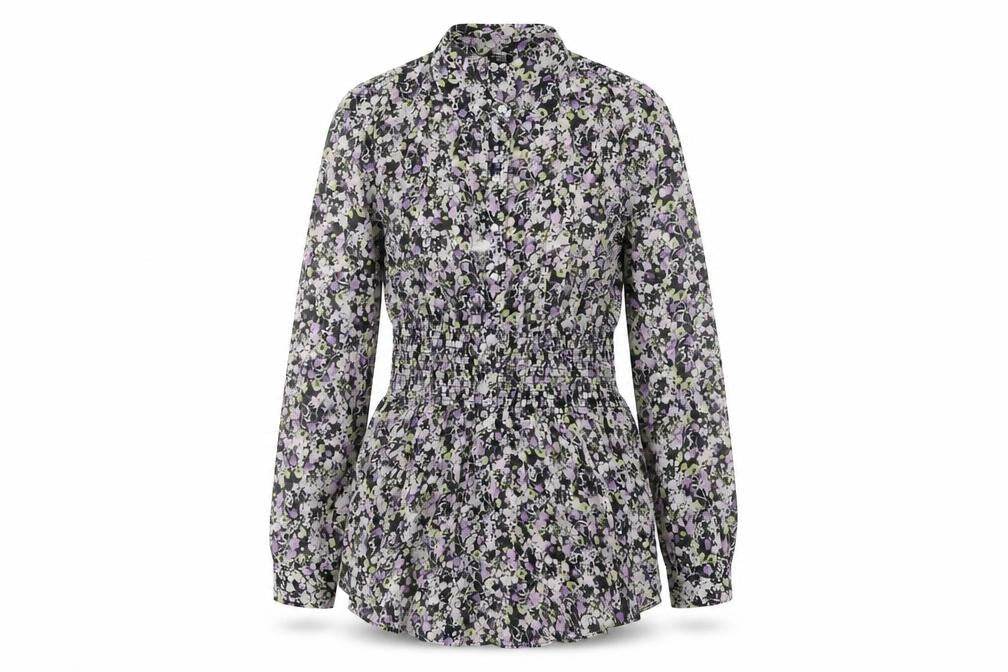River Island Women's Floral Blouse, Size 10, Multicoloured