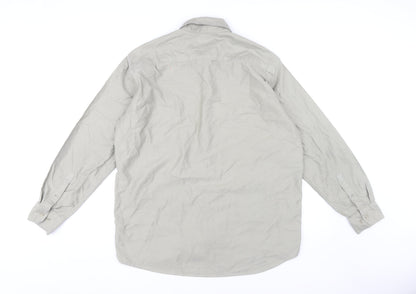 Marks & Spencer Men's Beige Long Sleeve Shirt M