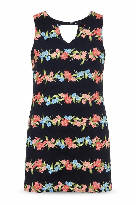 Red Herring Women's Floral Cotton Sleeveless Dress M