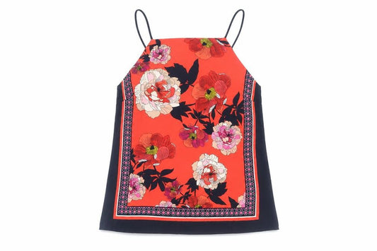 Oasis Women’s Multicoloured Floral Halter Tank
