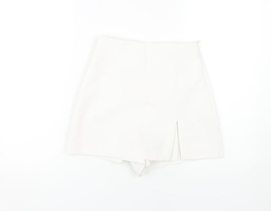 ZARA Women's White XS Skort Short Skirt