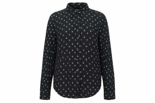 Urban Outfitters Women's Black Button-Up Shirt L
