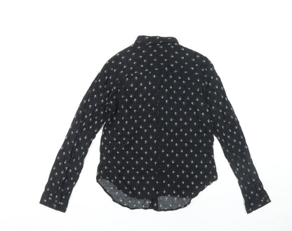 Urban Outfitters Women's Black Button-Up Shirt L