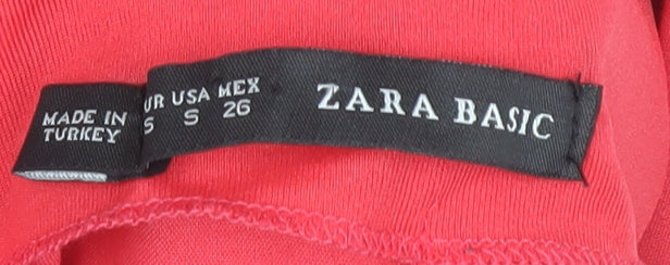 Zara Women’s Pink Bodycon Dress, Size S, Halter, Party Wear