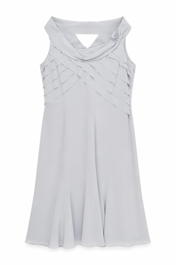 Jacques Vert Women's Grey Sheath Dress UK 16 Formal