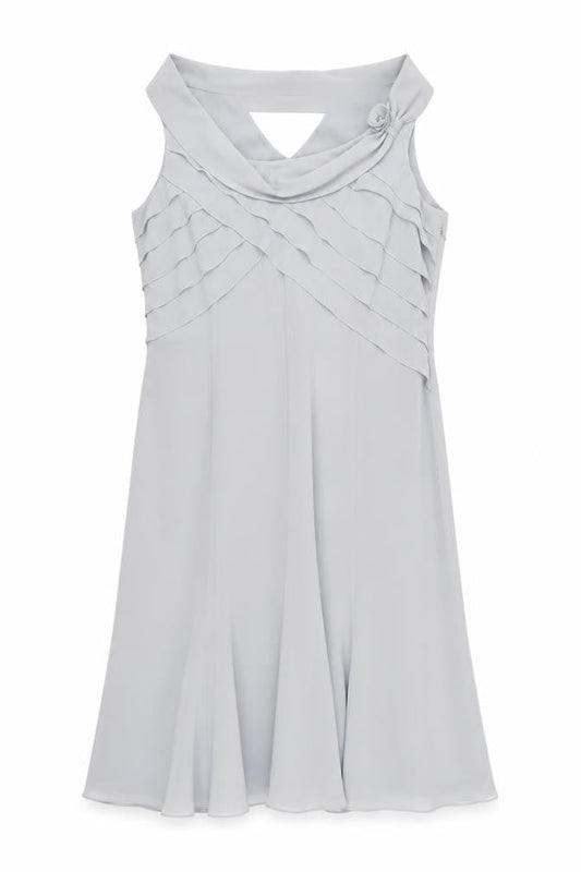 Jacques Vert Women's Grey Sheath Dress UK 16 Formal