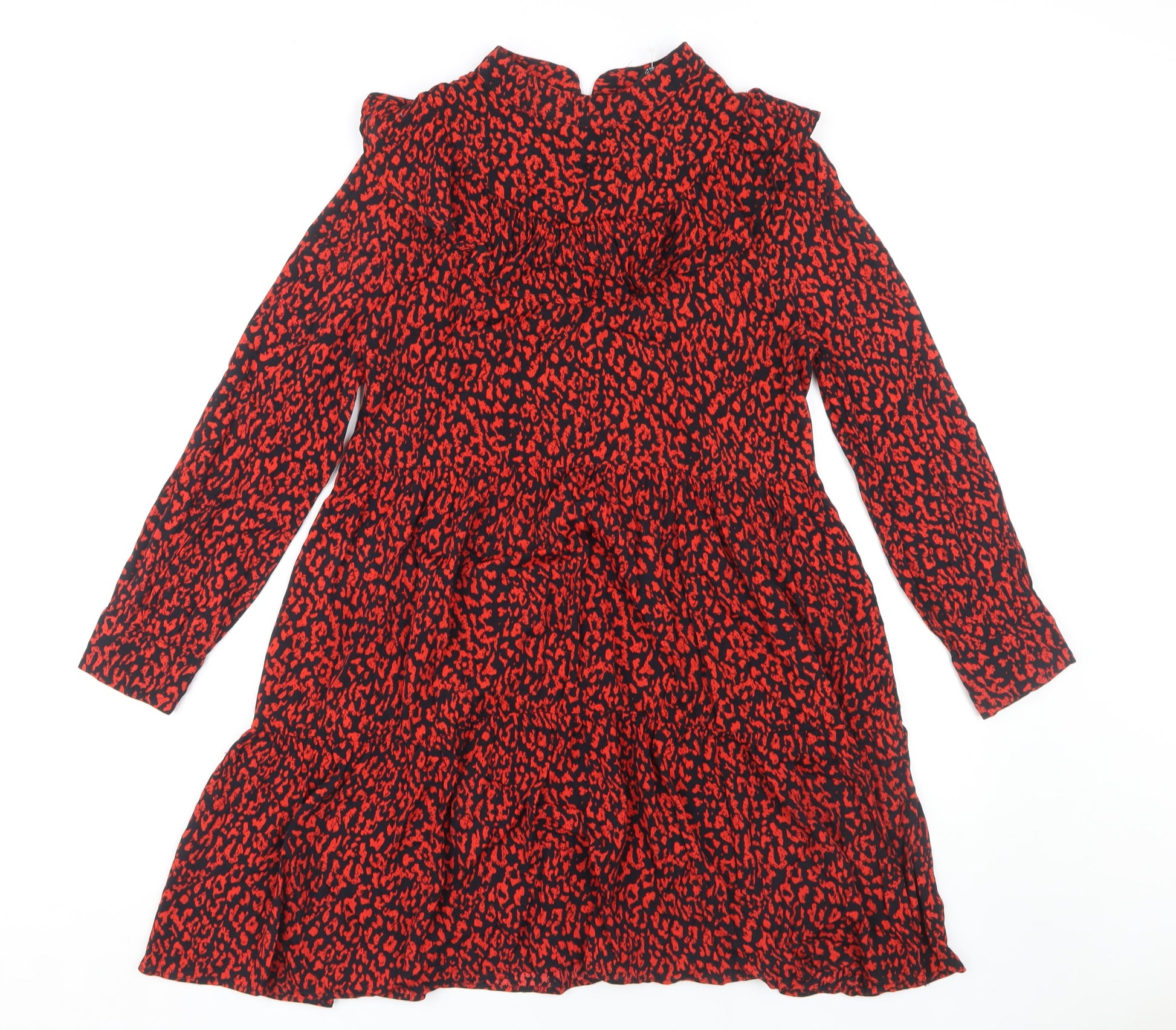 red animal print dress zara VESTIDO ESTAMPADO ANIMAL