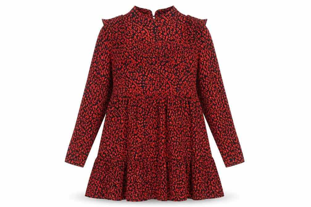 Zara Women's Red Animal Print Dress Size S