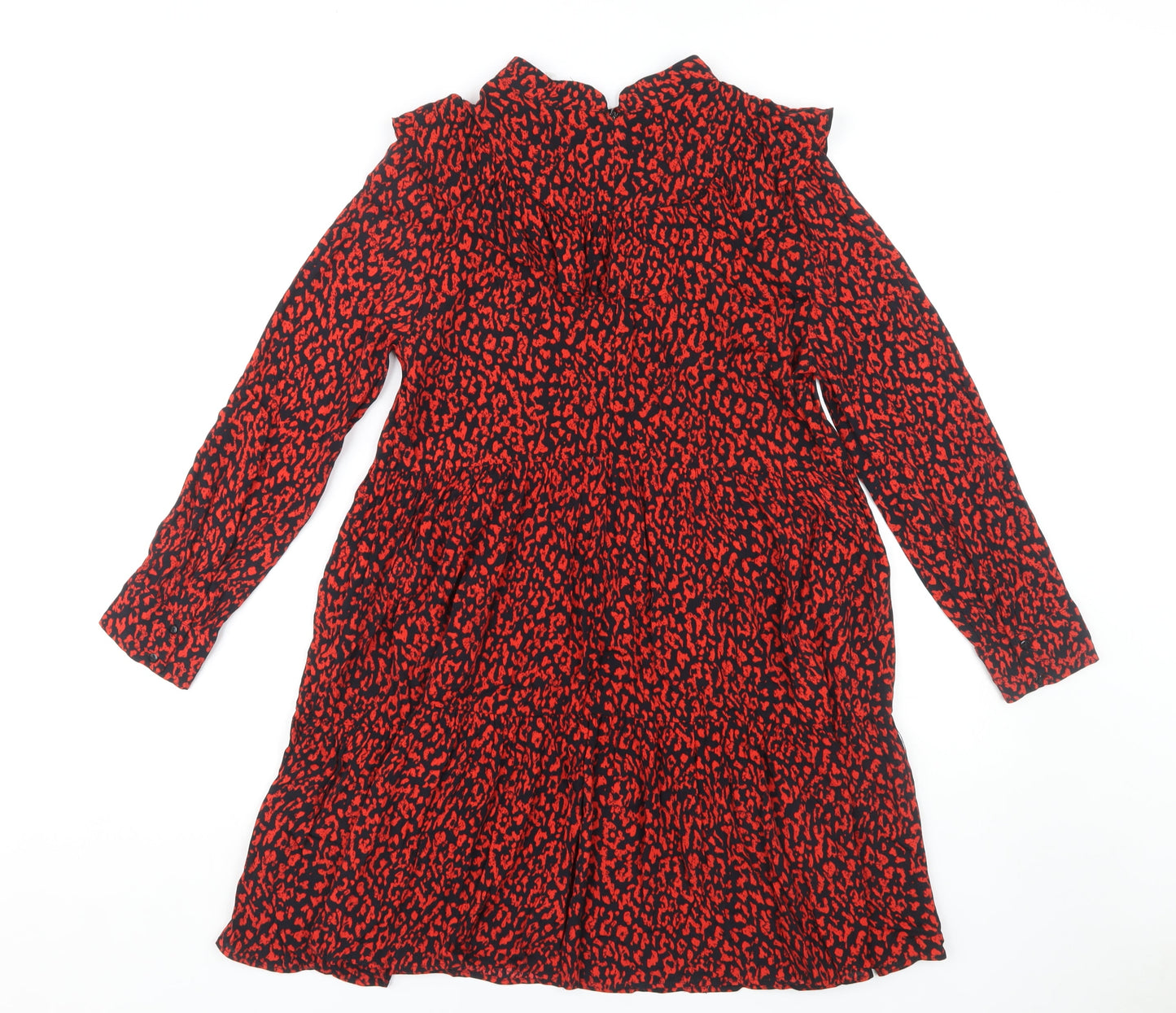 Zara Women's Red Animal Print Dress Size S