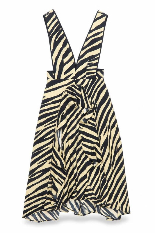 Topshop Women’s Zebra Print Midi Dress, Size 10