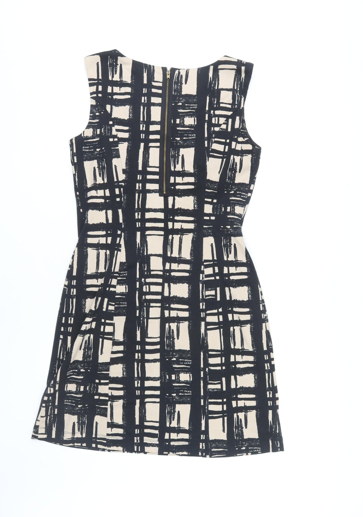 Phase Eight Women’s Black Check Sleeveless Dress, Size 12
