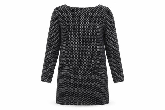 Joules Women's Black Shift Dress Size 12, Knit Fabric with Pockets