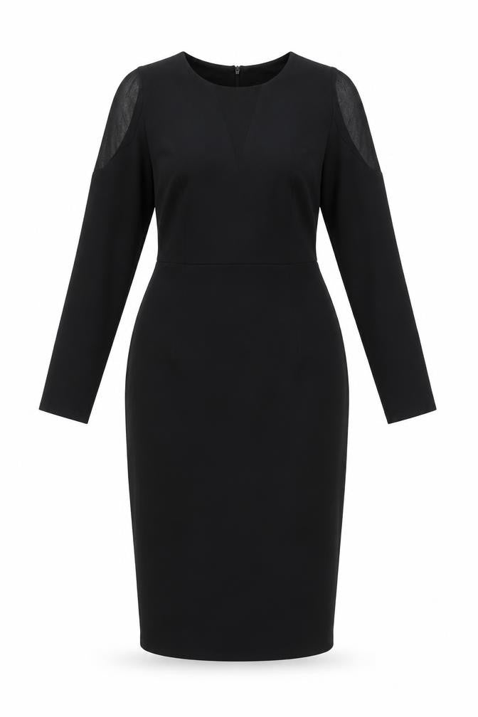Magisculpt Women's Black Long Sleeve Dress Size 12