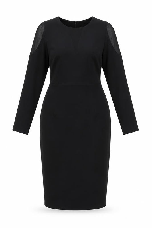 Magisculpt Women's Black Long Sleeve Dress Size 12