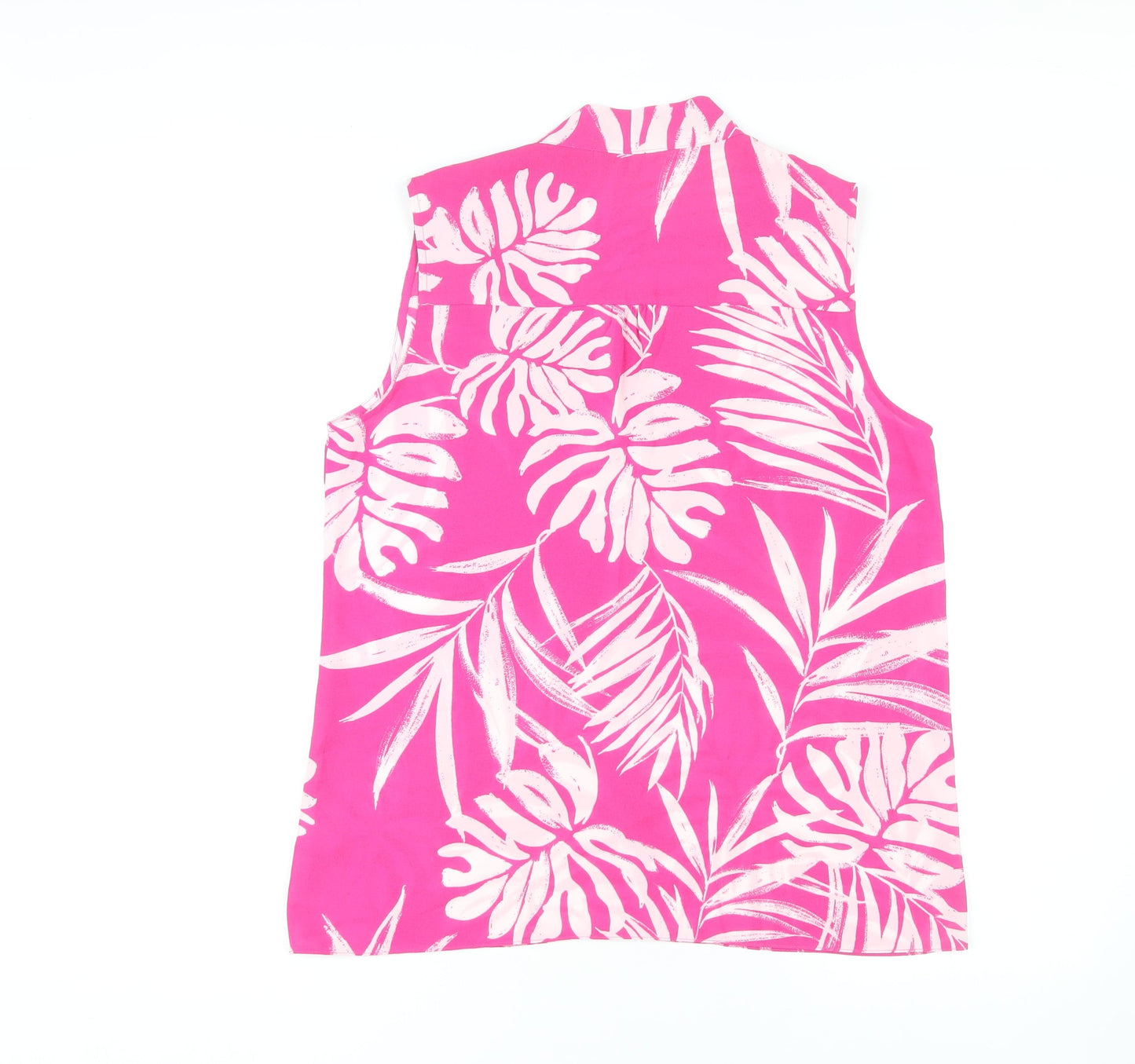 Debenhams Women's Pink Floral Blouse - Size 12