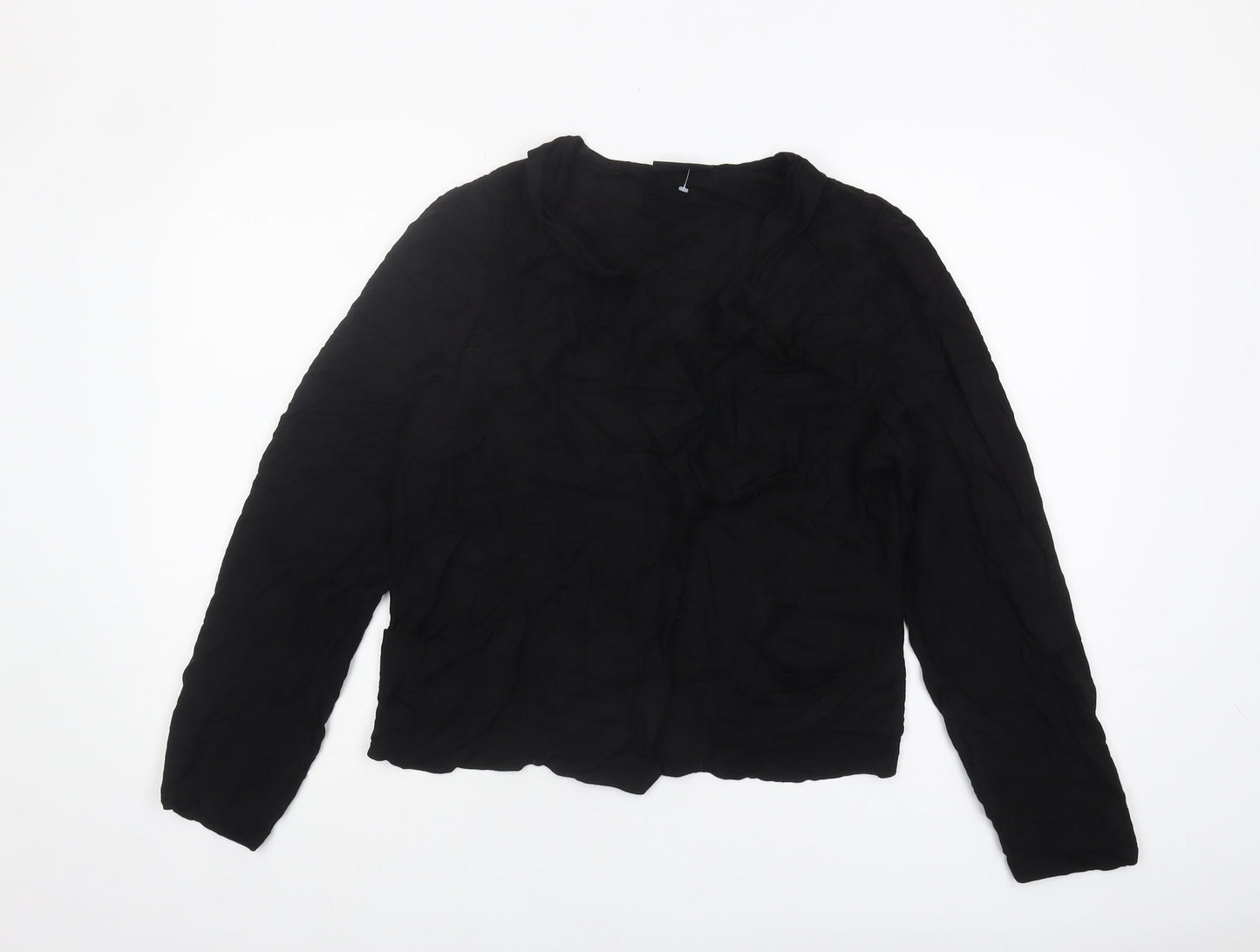 Wallis Women's Black Long Sleeve Top Size 18