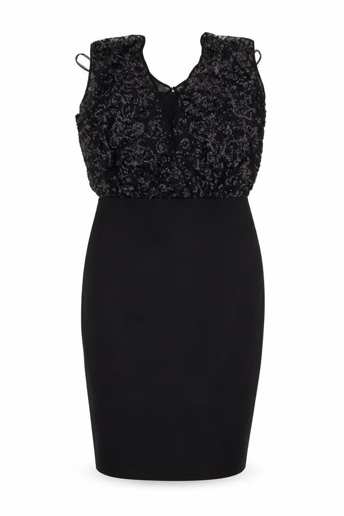 Shubette Women's Black Sequin Cocktail Dress Size 12