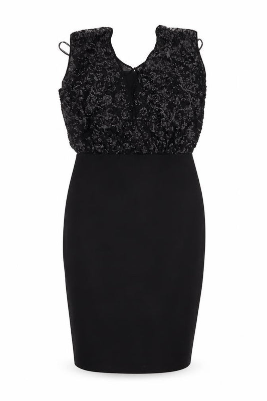 Shubette Women's Black Sequin Cocktail Dress Size 12