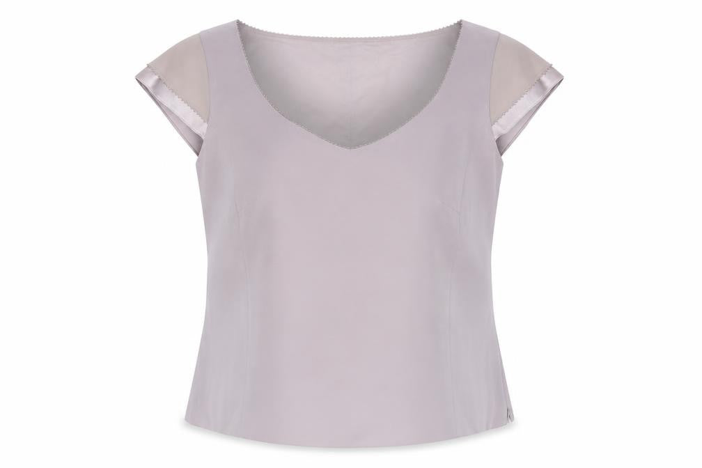 Coterie Women's Grey Top Size 16 Scoop Neck