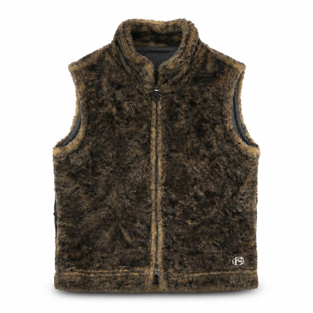Free Soul Women's Brown Full Zip Waistcoat M