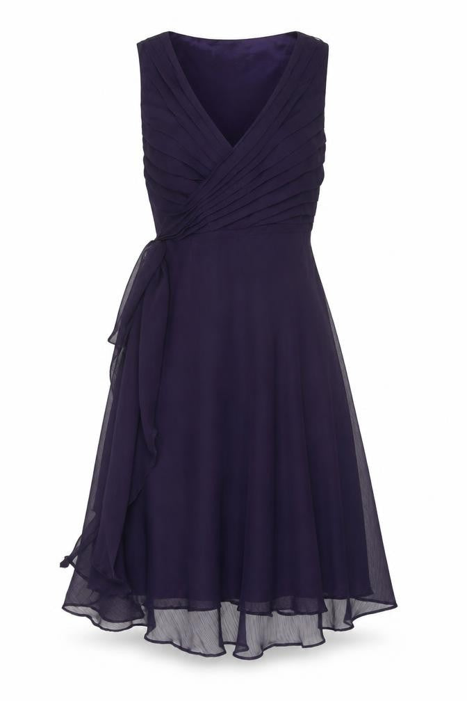 Definitions Women's Purple Wrap Dress Size 10