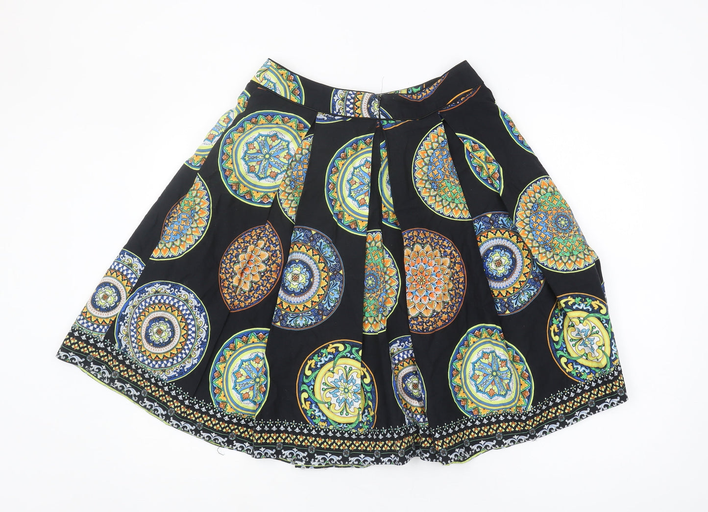 Red Herring Women's Multicoloured Pleated Skirt, Size 10