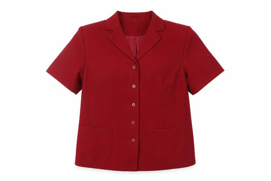 Daxon Women's Red Blazer 20 Short Sleeve