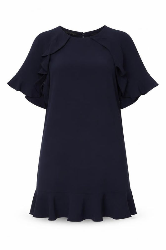 Zara Women’s Blue Ruffle Detail Dress Size 4