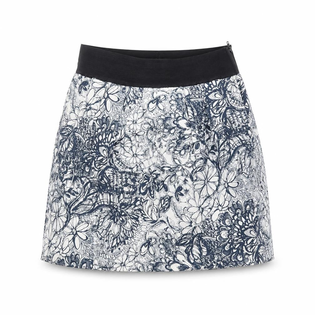 Zara Women's Floral Multicoloured Skirt Size 12