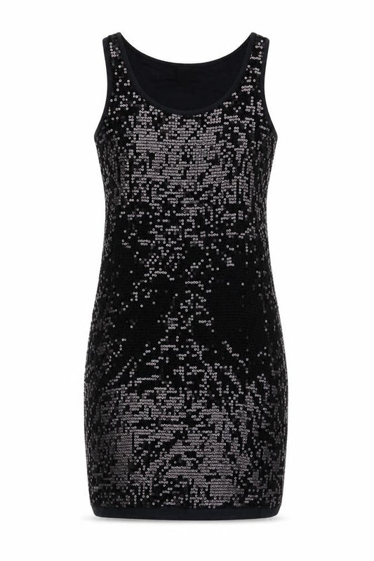 ESPRIT Women's Black Sequin Tank Dress S