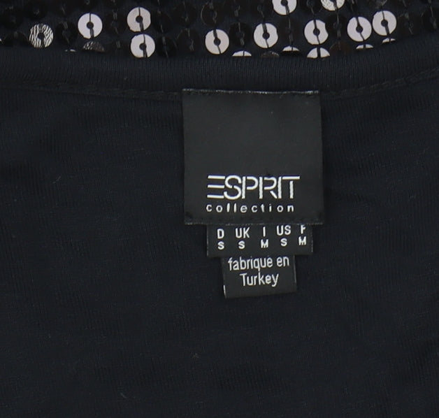 Esprit Women's Black Sequin Tank Dress S