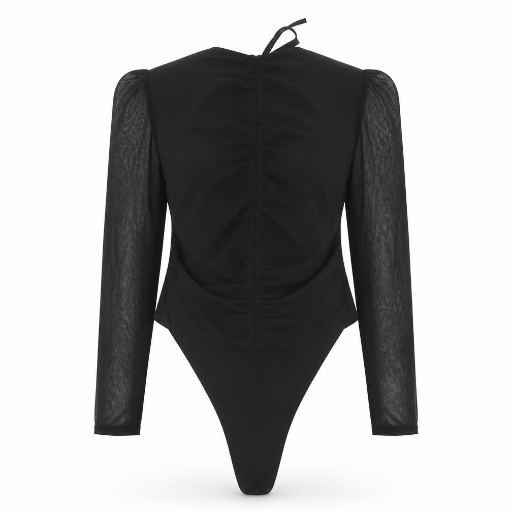 PrettyLittleThing Women's Black Off Shoulder Bodysuit Size 14