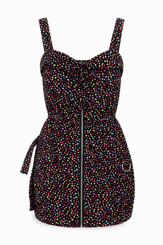 ASOS Women's Multicoloured Polka Dot Dress, Size 6
