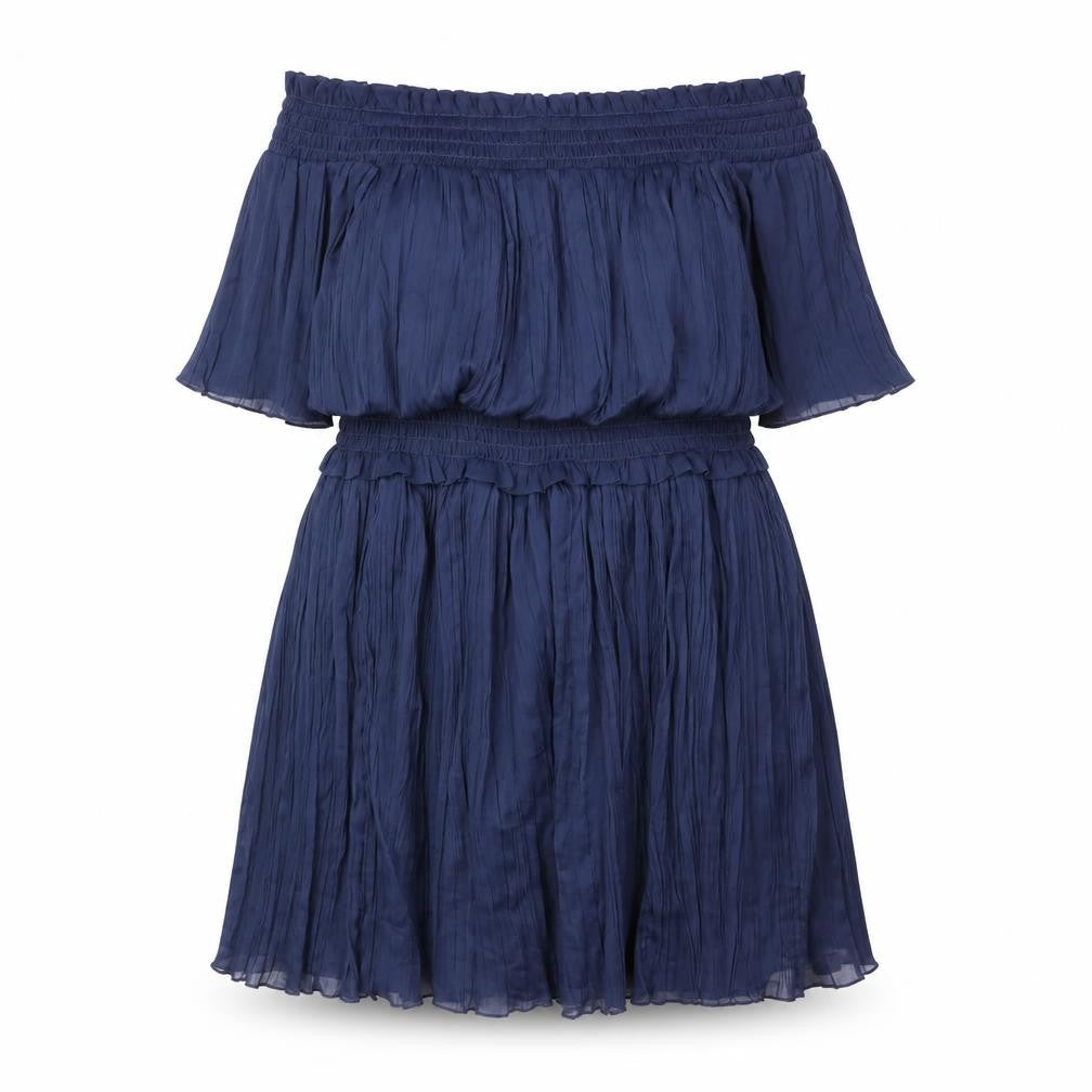 ASOS Women's Blue Off the Shoulder Dress, Size 12
