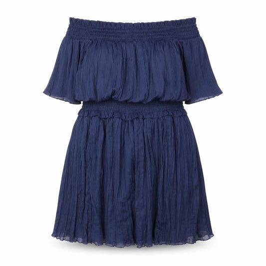 ASOS Women's Blue Off the Shoulder Dress, Size 12