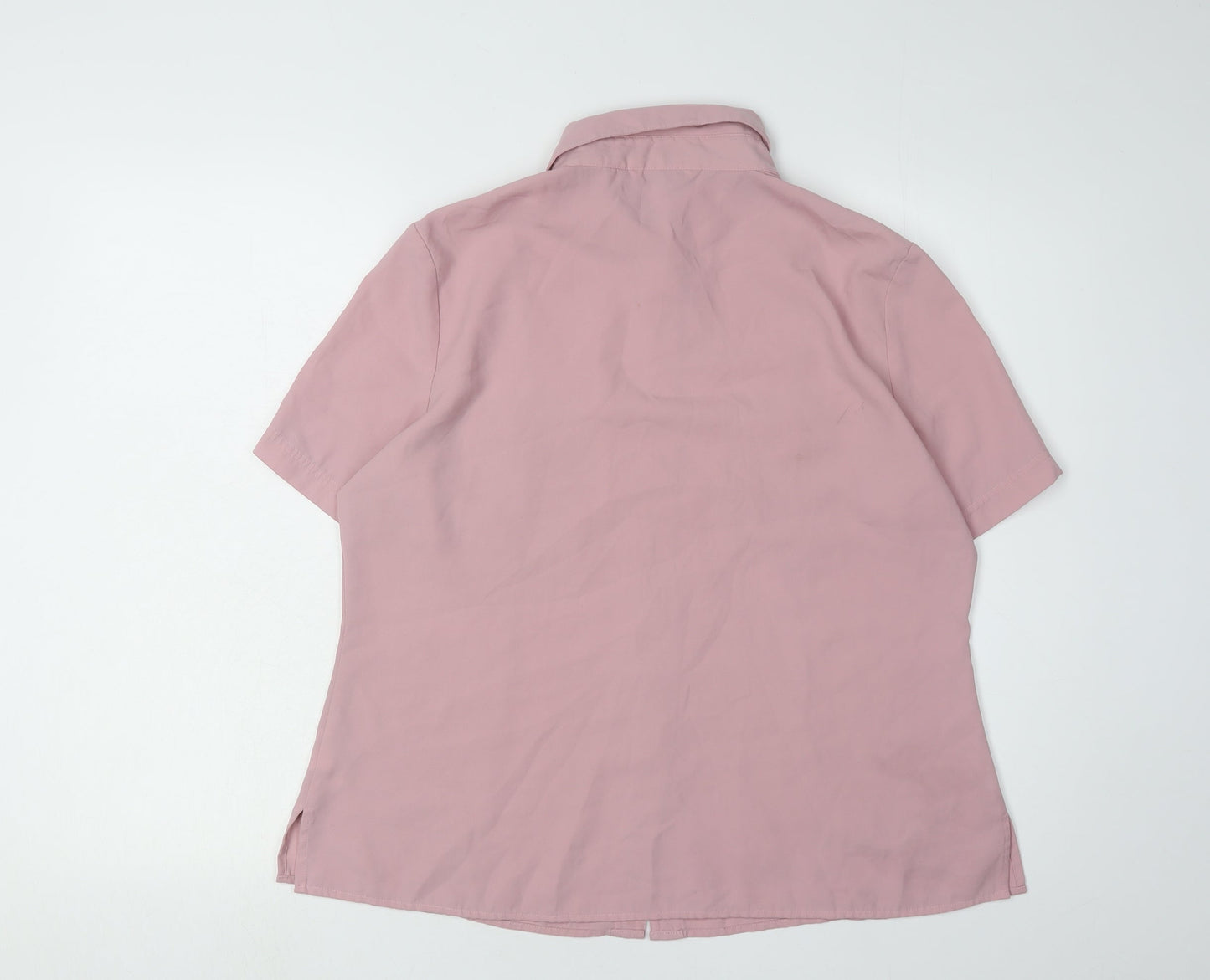Berkertex Women's Pink Button-Up Shirt Size 16