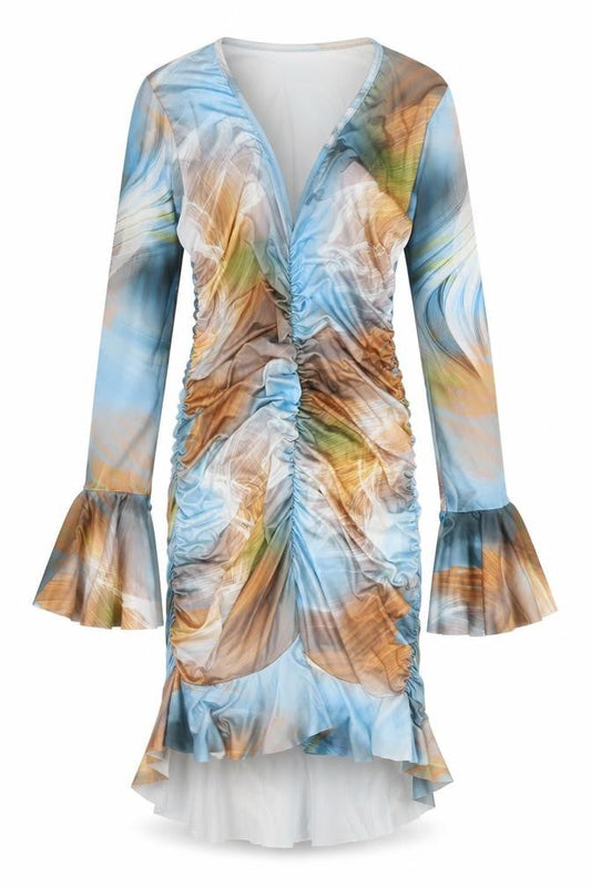 PRETTYLITTLETHING Women's Multicoloured Bodycon Dress