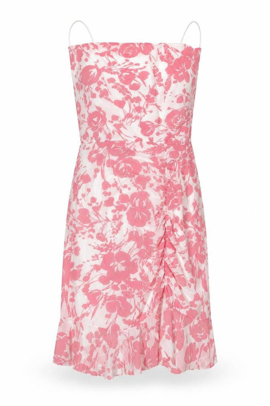 PRETTYLITTLETHING Women’s Pink Floral Slip Dress