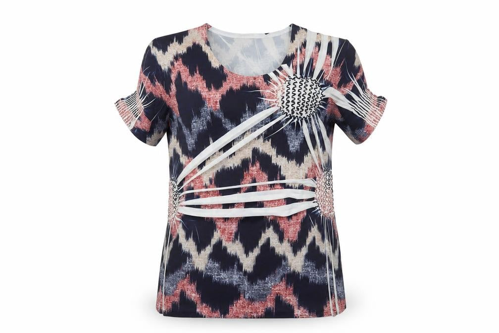 Just Elegance Women’s Multicoloured Geometric Tunic - Size M