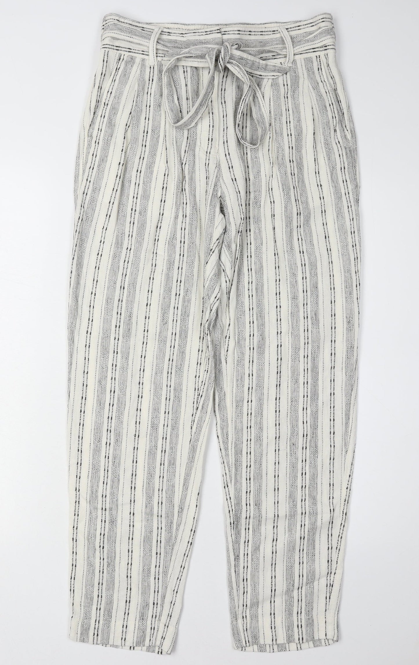 Marks and Spencer Women's Grey Cropped Trousers Size 8