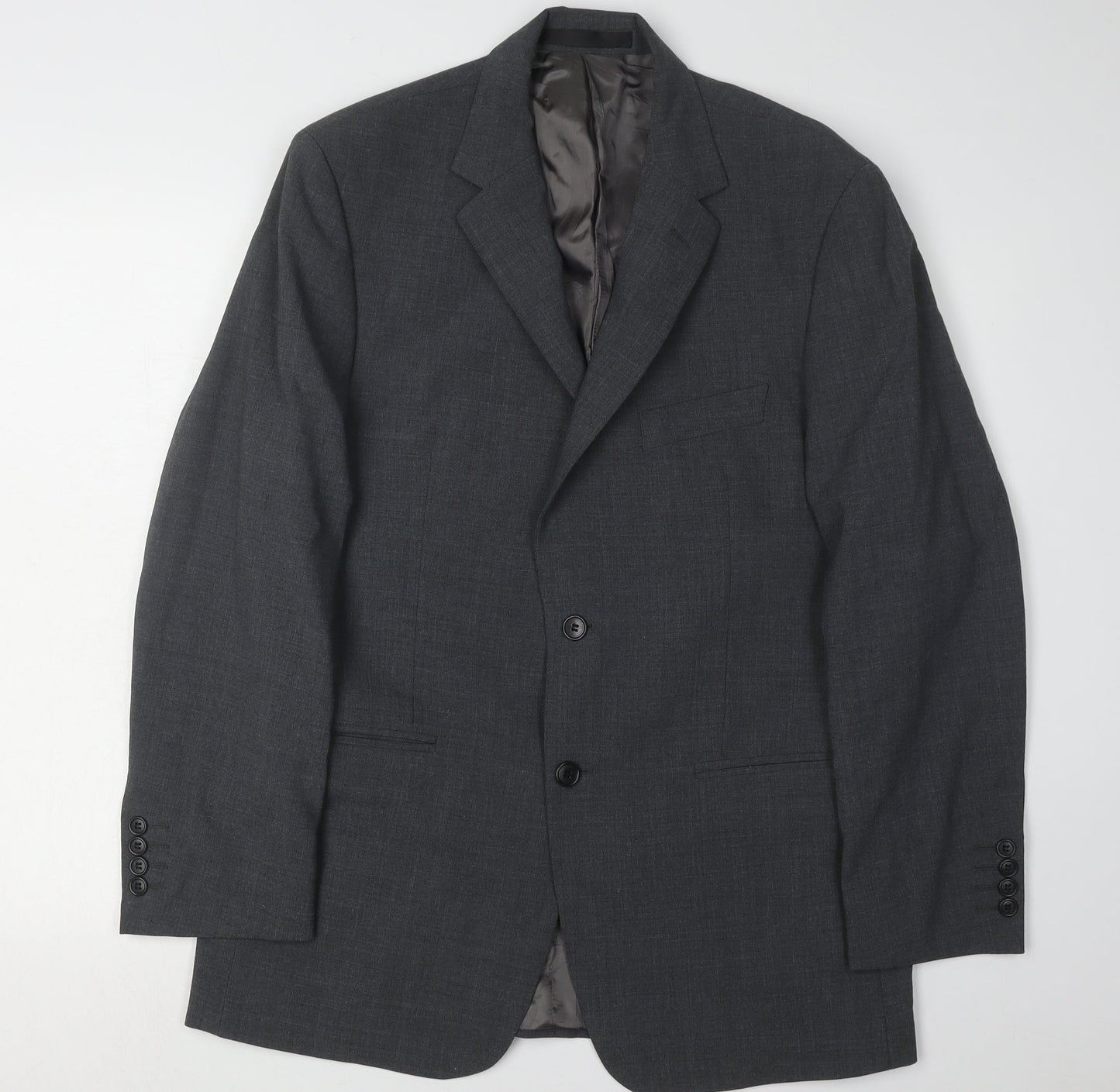 Marks and Spencer Men's Grey Wool Blend Blazer Jacket 40R